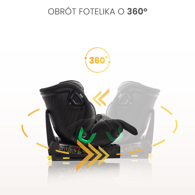 Scaun auto Turox i-Size IsoFix 0-36kg Gri Caretero