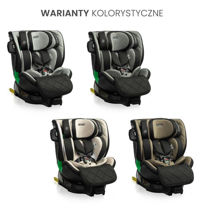 Scaun auto Turox i-Size IsoFix 0-36kg Gri Caretero