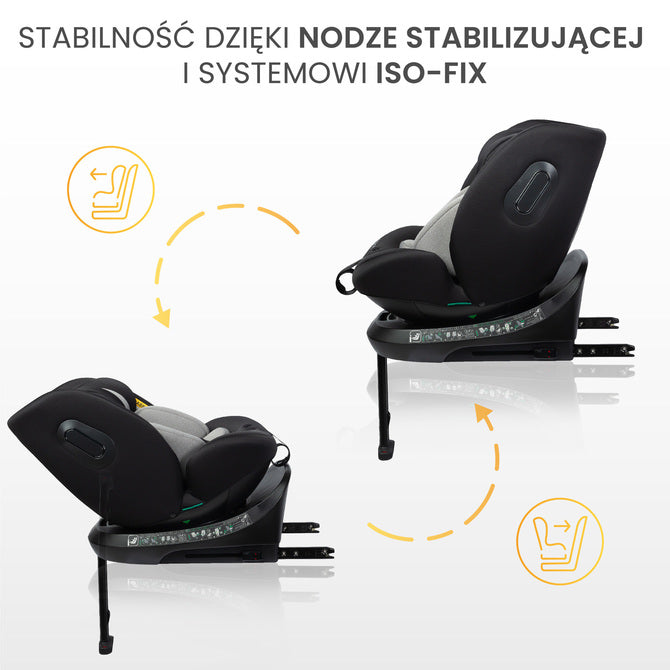Столче За Кола Bosco I-Size Black (40-150cm) Caretero