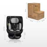 Столче За Кола Bosco I-Size Black (40-150cm) Caretero
