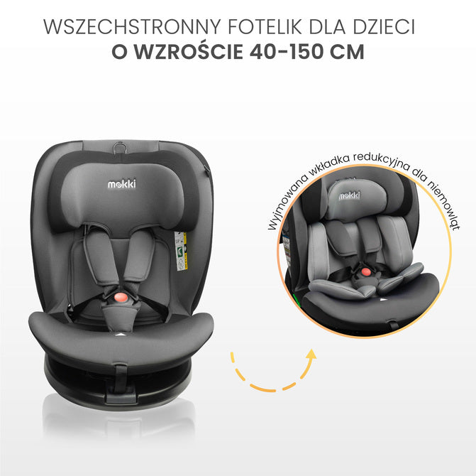 Scaun auto Mokki i-Size IsoFix 0-36Kg Navy Caretero