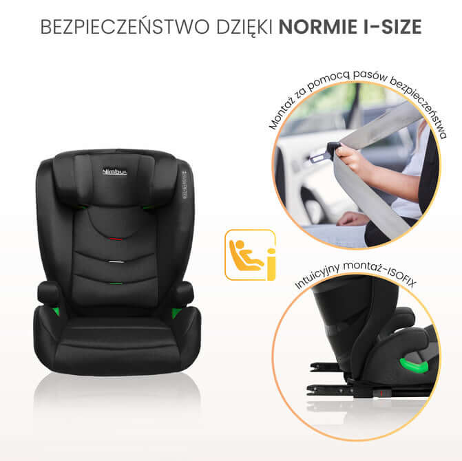 Столче За Кола Nimbus i-Size IsoFix 15-36кг Black Caretero ПОД НАЕМ