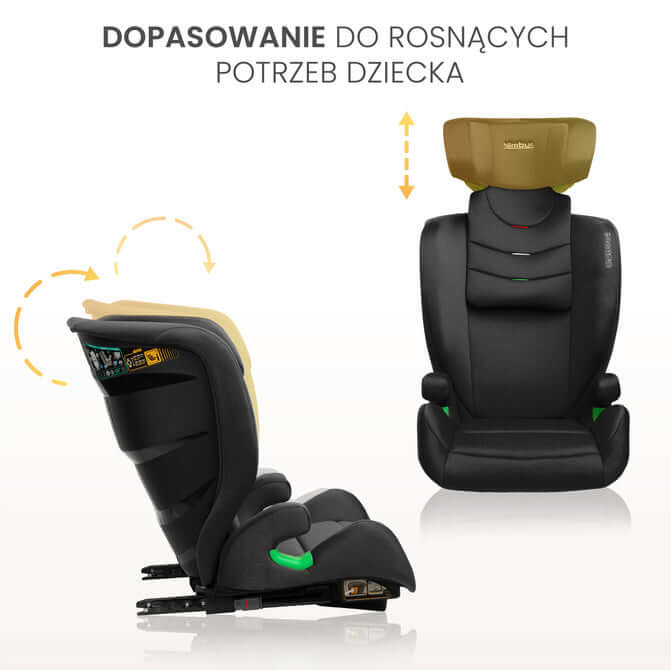 Столче За Кола Nimbus i-Size IsoFix 15-36кг Black Caretero ПОД НАЕМ