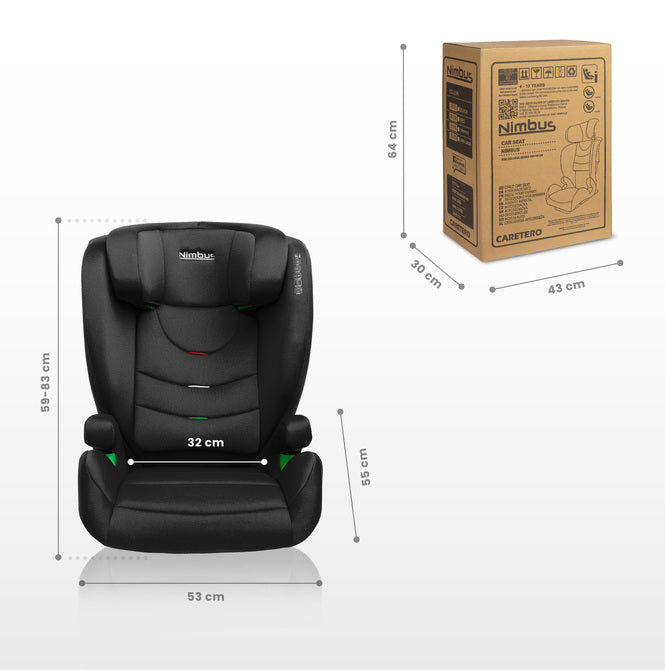 Scaun auto Nimbus i-Size IsoFix 15-36kg Verde Caretero
