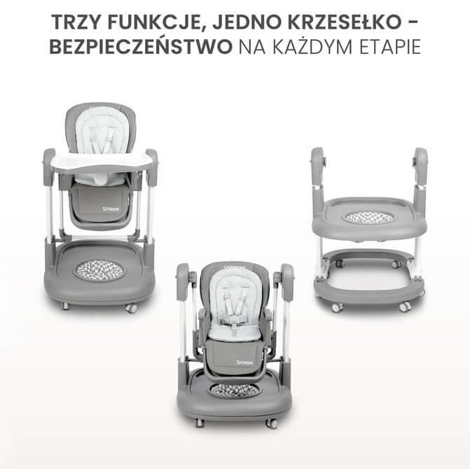 Столче За Хранене Sitron Сиво Caretero