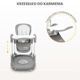 Столче За Хранене Sitron Сиво Caretero