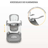 Столче За Хранене Sitron Сиво Caretero
