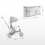 Tricicletă și bicicletă de echilibru 2 în 1 Faro Green Caretero Toyz