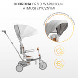 Tricicletă și bicicletă de echilibru 2 în 1 Faro Gri Caretero Toyz