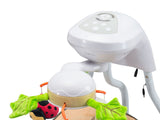 Șezlong electric și balansoar bej Caretero