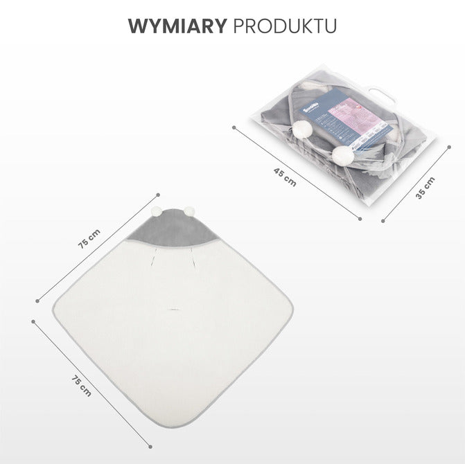 Одеяло За Повиване За Кошница Плюш 75x75 Зелено bebemama