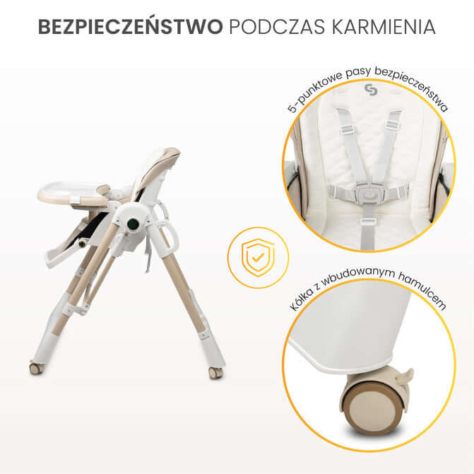 Столче За Хранене Nesto Бежово Caretero
