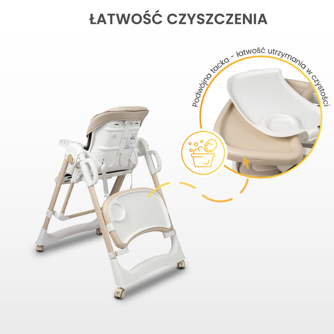 Столче За Хранене Nesto Сиво Caretero