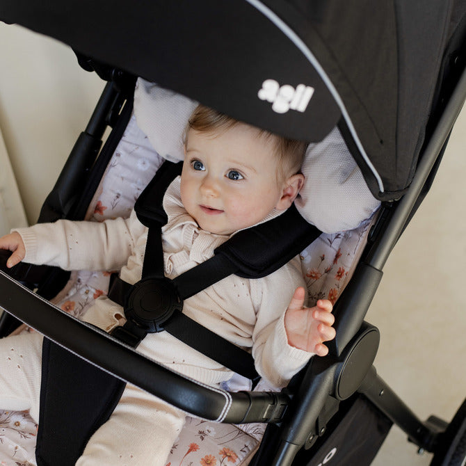 Бебешка Количка Agil Черна Caretero