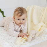 Одеяло 100% Памук Moli Слонова Кост Sensillo