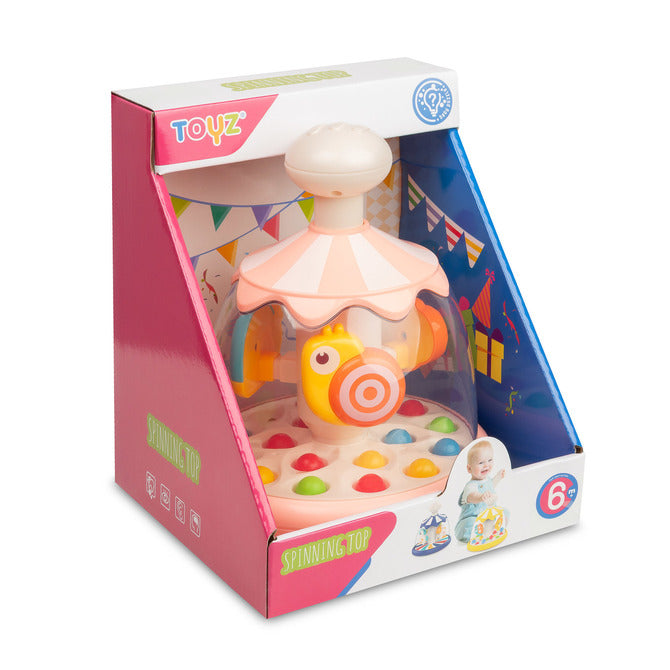 Интерактивна Въртележка С Фигурки Тип Пумпал Розов И Животни 6+ Toyz