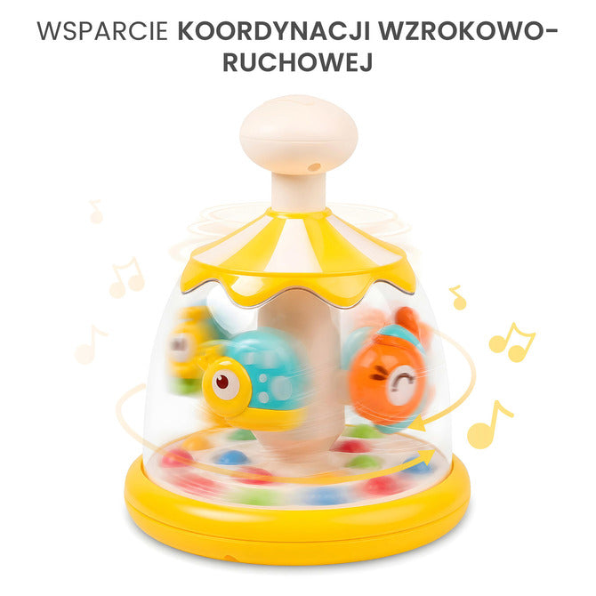 Интерактивна Въртележка С Фигурки Тип Пумпал Червени Понита 6+ Toyz