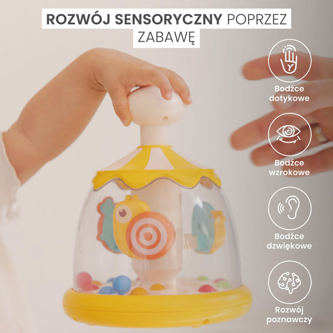 Интерактивна Въртележка С Фигурки Тип Пумпал Червени Понита 6+ Toyz