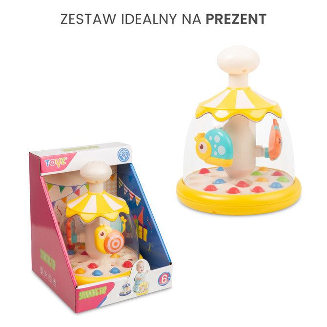 Интерактивна Въртележка С Фигурки Тип Пумпал Жълти Животни6+ Toyz