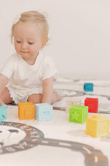 Образователна Играчка - Меки Сензорни Кубчета 20 Броя 6+ Toyz