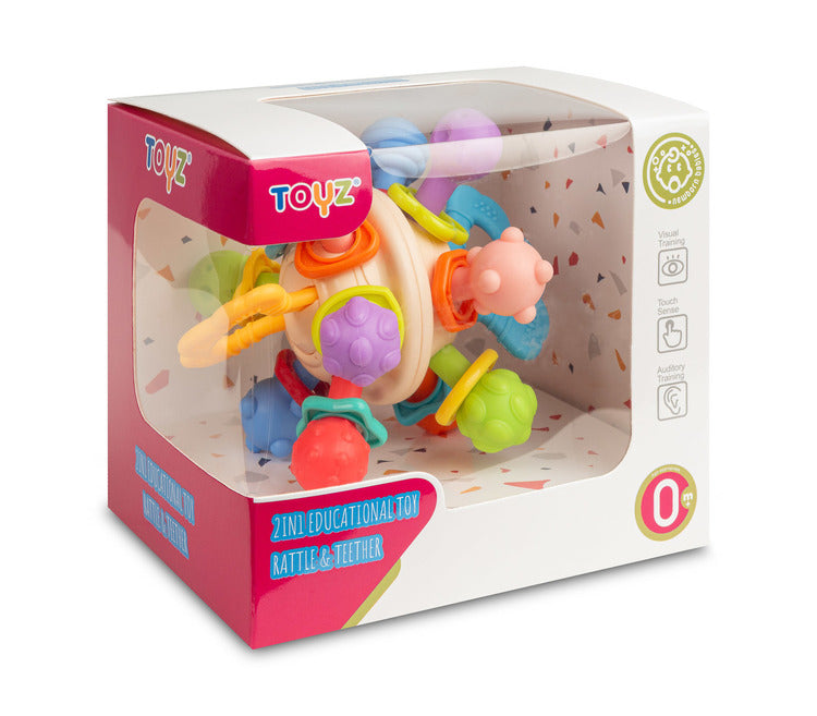 Образователна Играчка - 2В1 Дрънка И Гръзалка 0+Toyz