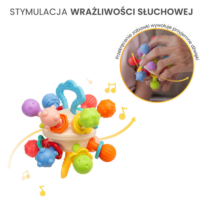 Образователна Играчка - 2В1 Дрънка И Гръзалка 0+Toyz
