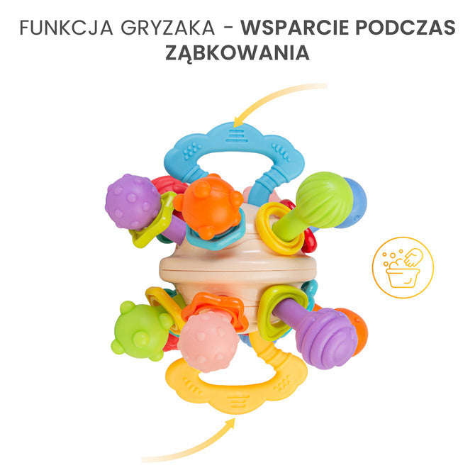 Образователна Играчка - 2В1 Дрънка И Гръзалка 0+Toyz