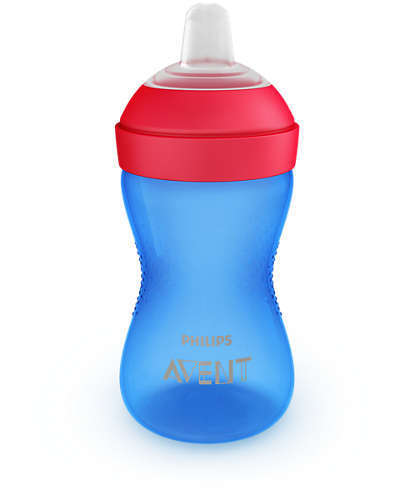 Неразливна Чаша С Мек Накрайник Philips Avent 9+ Синя