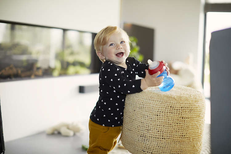 Неразливна Чаша С Мек Накрайник Philips Avent 9+ Синя --- BebeMama