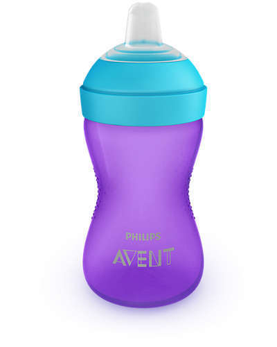 Неразливна Чаша С Мек Накрайник Philips Avent 9+ Лилава
