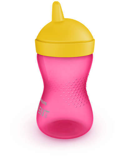 Неразливна Чаша С Твърд Накрайник Philips Avent 18+ Розова
