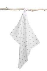 Муселинова Пелена 70X80 – Сиви Звезди --- BebeMama