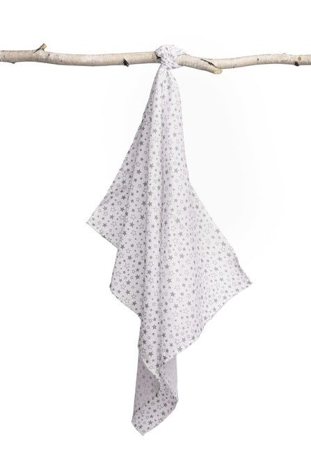 Муселинова Пелена За Повиване 70X80 – Малки Звезди --- BebeMama
