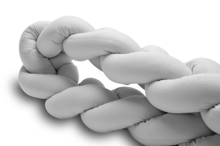 Обиколник За Детско Креватче 210 См – Сив --- BebeMama