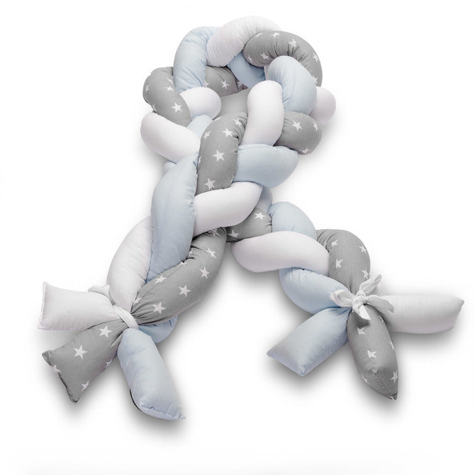 Обиколник За Детско Креватче 210 См – Сини Звезди --- BebeMama