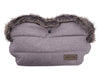 Ръкавица За Количка Fur Melange Grey Kikkaboo