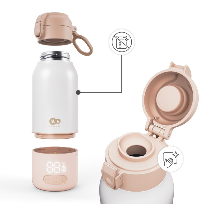 Gaja Термос За Подгряване На Мляко 2в1 Beige Kinderkraft