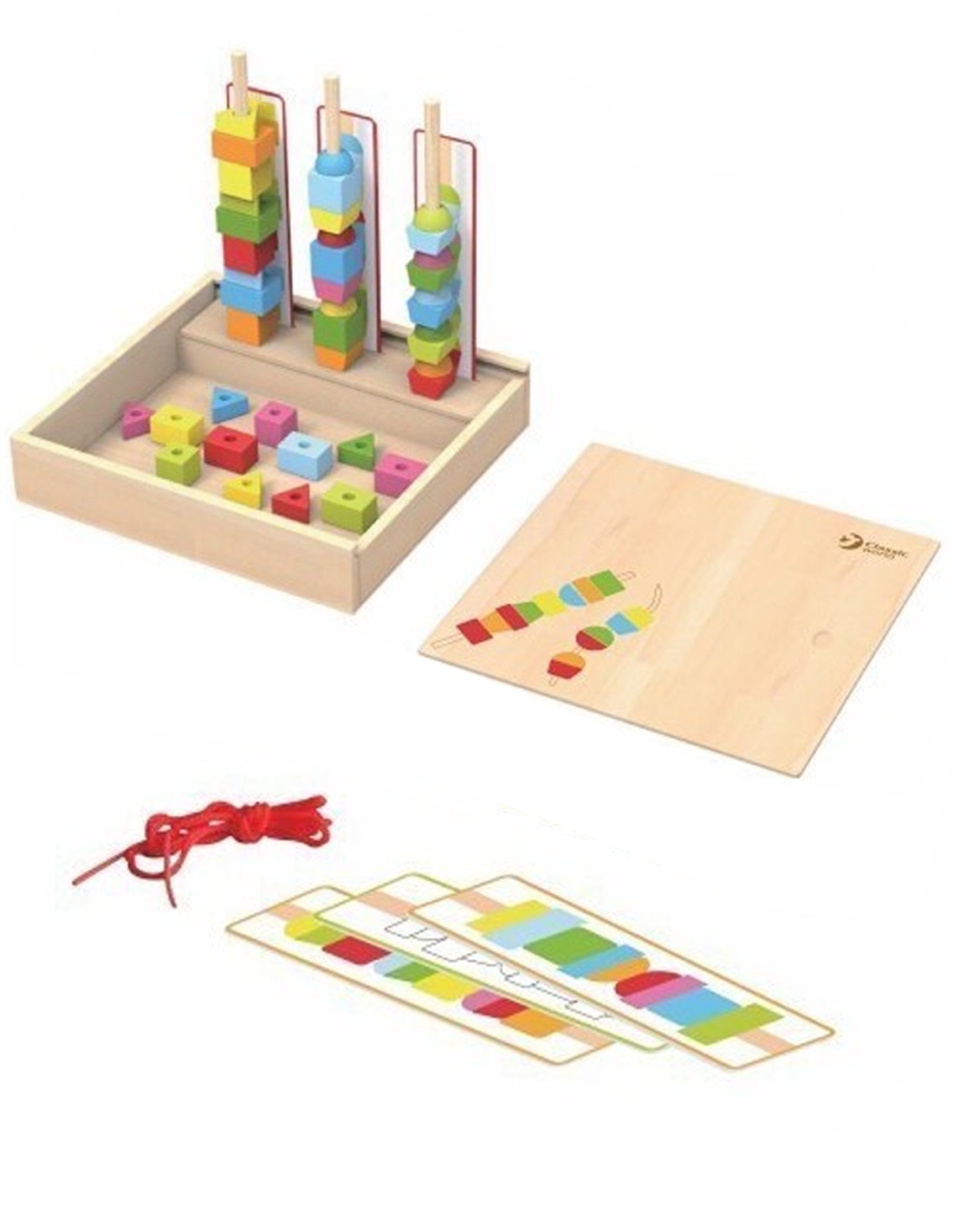 Геометрични фигури за нареждане - Умения И Творчество - Classic World - BebeMama