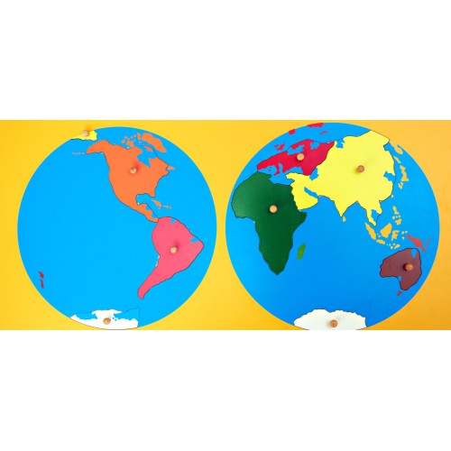 Пъзел Монтесори Карта На Света Smartbaby