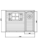 Голяма Дървена Детска Къща С Веранда Ginger Home, 194X229X210 См, За Игри И Забавления На Открито