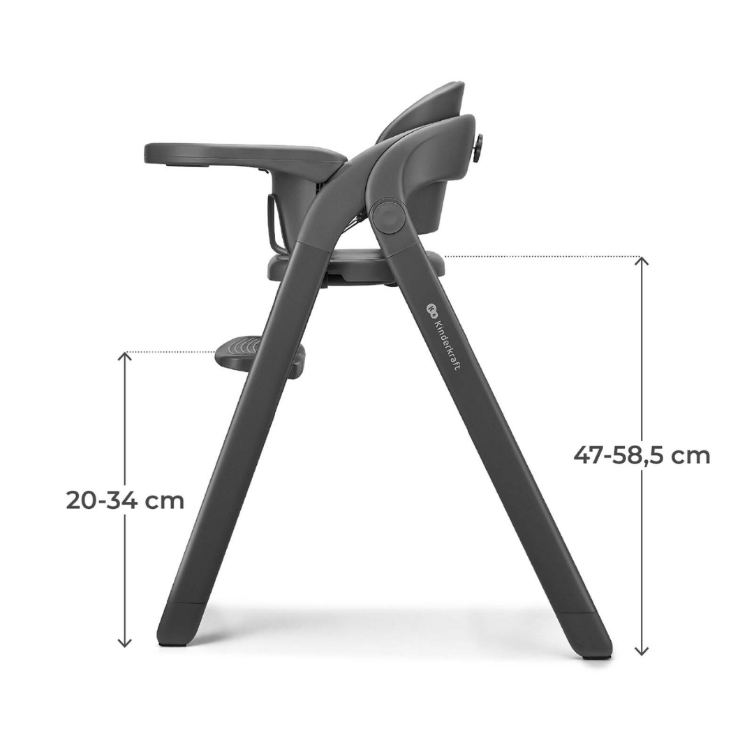 Tino Столче За Хранене Gray Kinderkraft