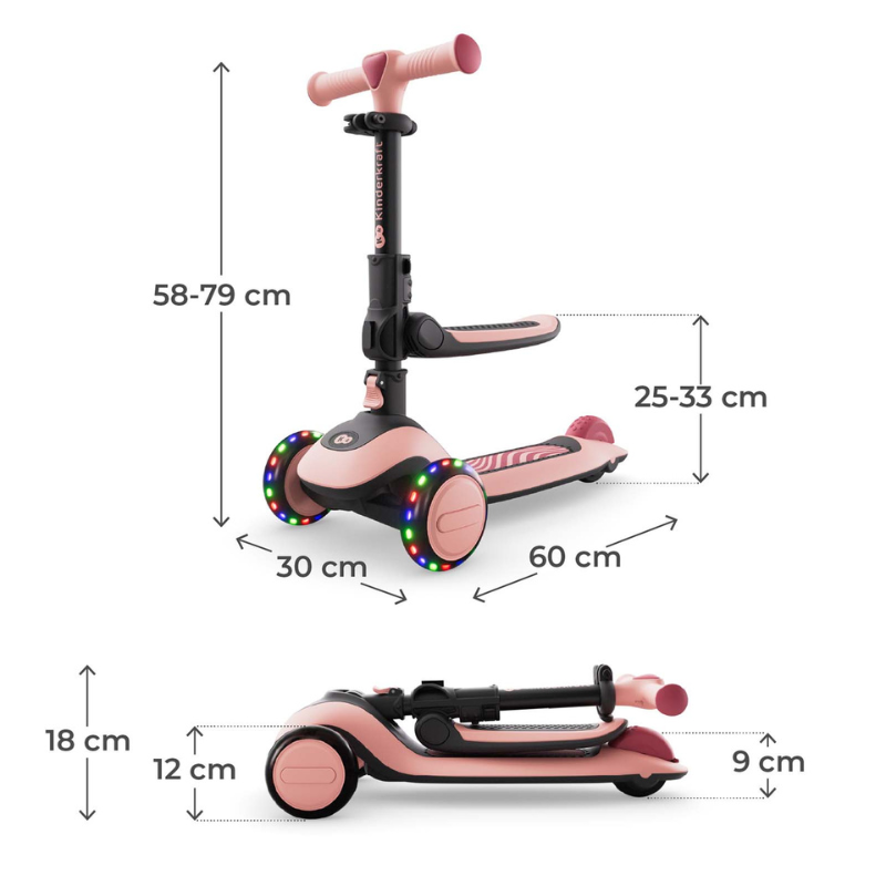 Halley 2 Тротинетка Rose Pink Kinderkraft