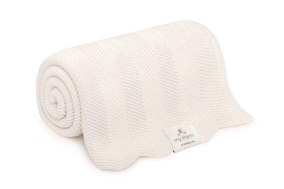 Бамбуково Бебешко Одеяло Fir 80 X 100 См Cream My Memi