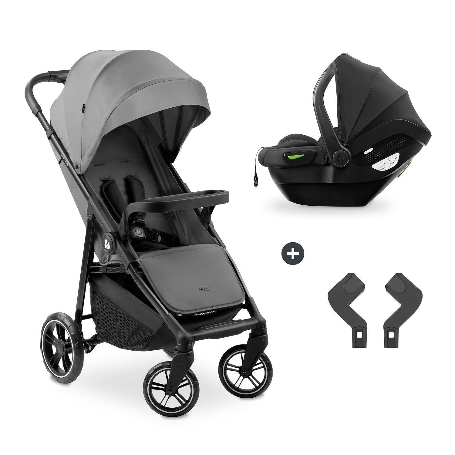 Бебешка Количка 2в1 Shop N Care Travel Set Grey Hauck