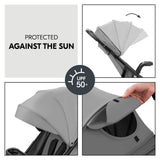 Бебешка Количка 2в1 Shop N Care Travel Set Grey Hauck