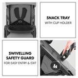 Бебешка Количка 2в1 Shop N Care Travel Set Grey Hauck