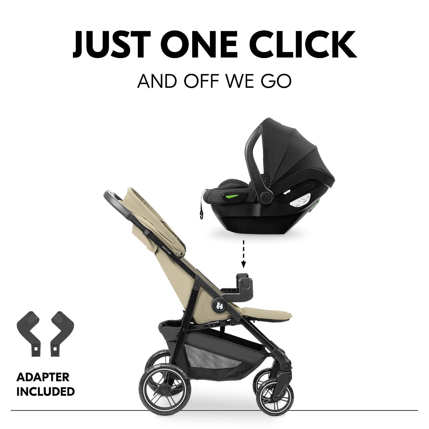 Бебешка Количка 2в1 Shop N Care Travel Set Olive Hauck
