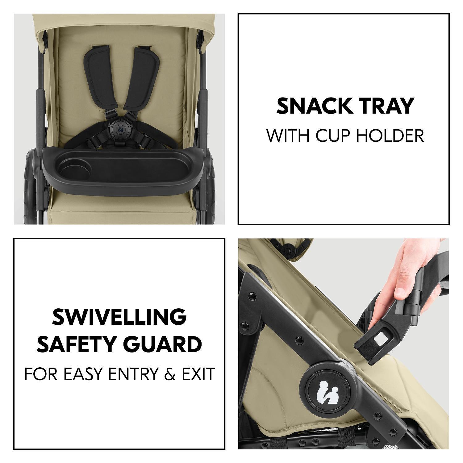 Бебешка Количка 2в1 Shop N Care Travel Set Olive Hauck