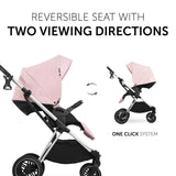 Бебешка Количка 2в1 Vision X Set Silver Melange Rose Hauck