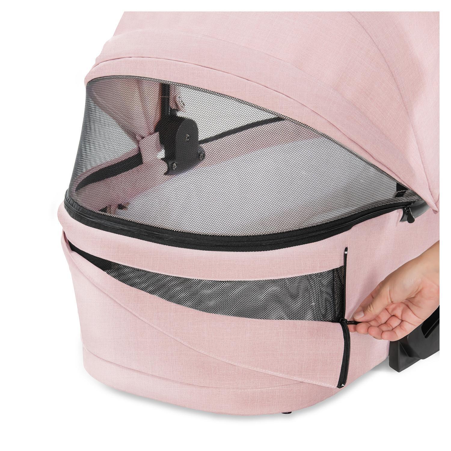 Бебешка Количка 2в1 Vision X Set Silver Melange Rose Hauck